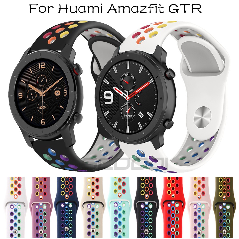 Rainbow Soft Silicone Band Replacement Strap for Huami Amazfit GTR