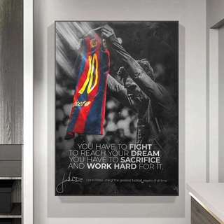 Lionel Messi Poster - PSG Football Player - Sports Wall Art Decor -  Football gift - Print Wall Ornament