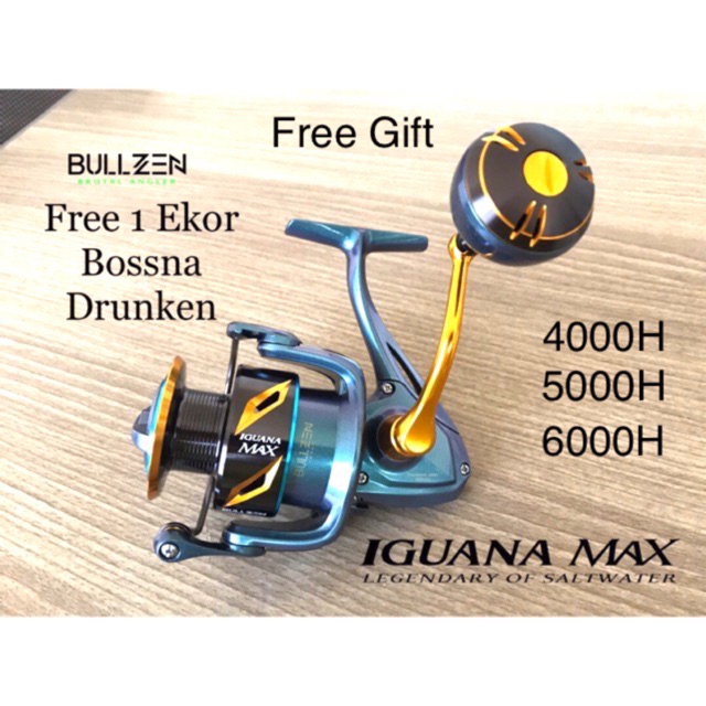 Bullzen Iguana Max Saltwater Spinning Reel - Limited Edition