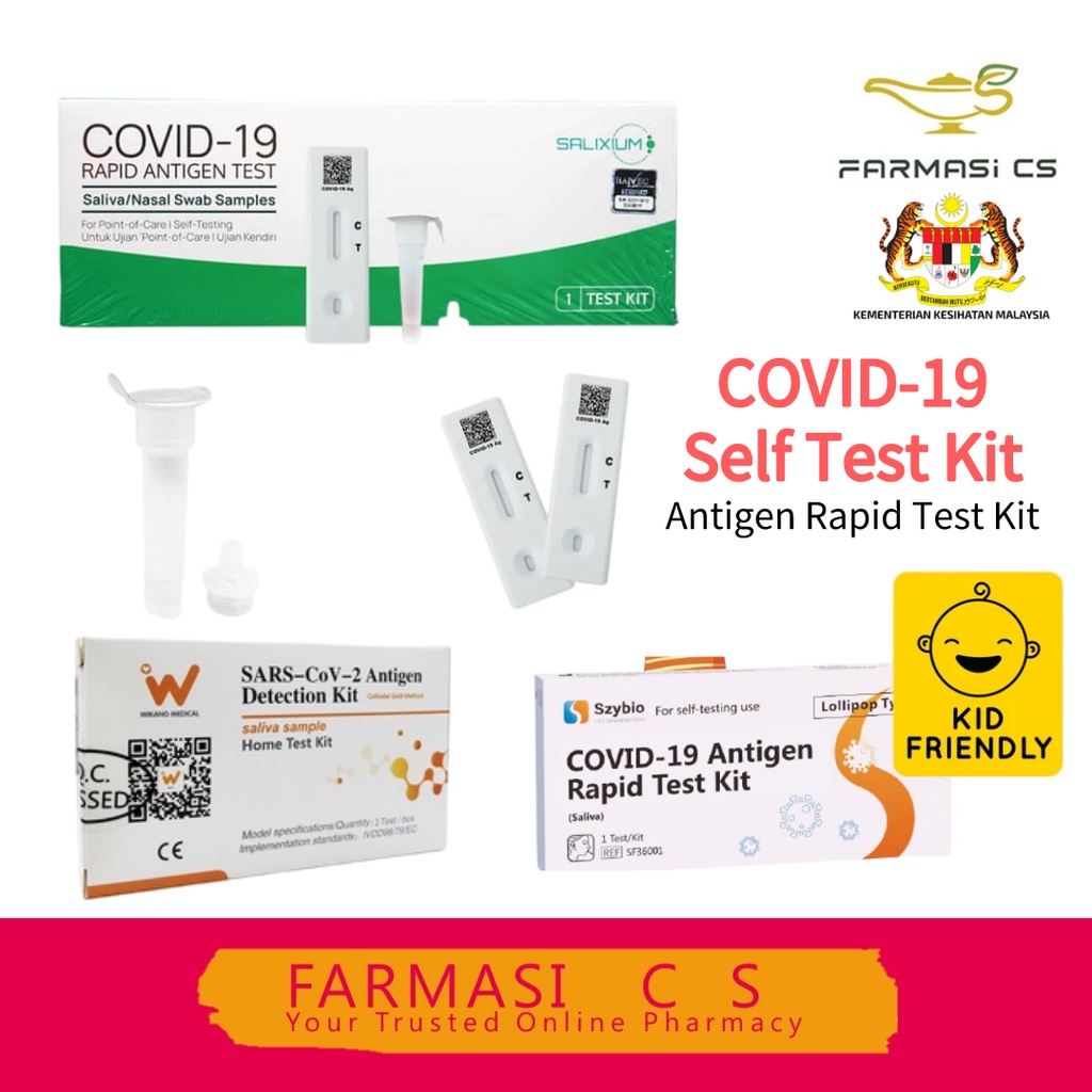 Rapid Antigen Covid19 Test Kit 1 Box (Home use self kits RTKAg RTK Ag
