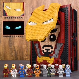 Lego iron best sale man book set