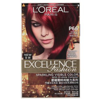 L'Oreal Paris Excellence Fashion P66 Intense Spicy Red Hair Color (P66 ...