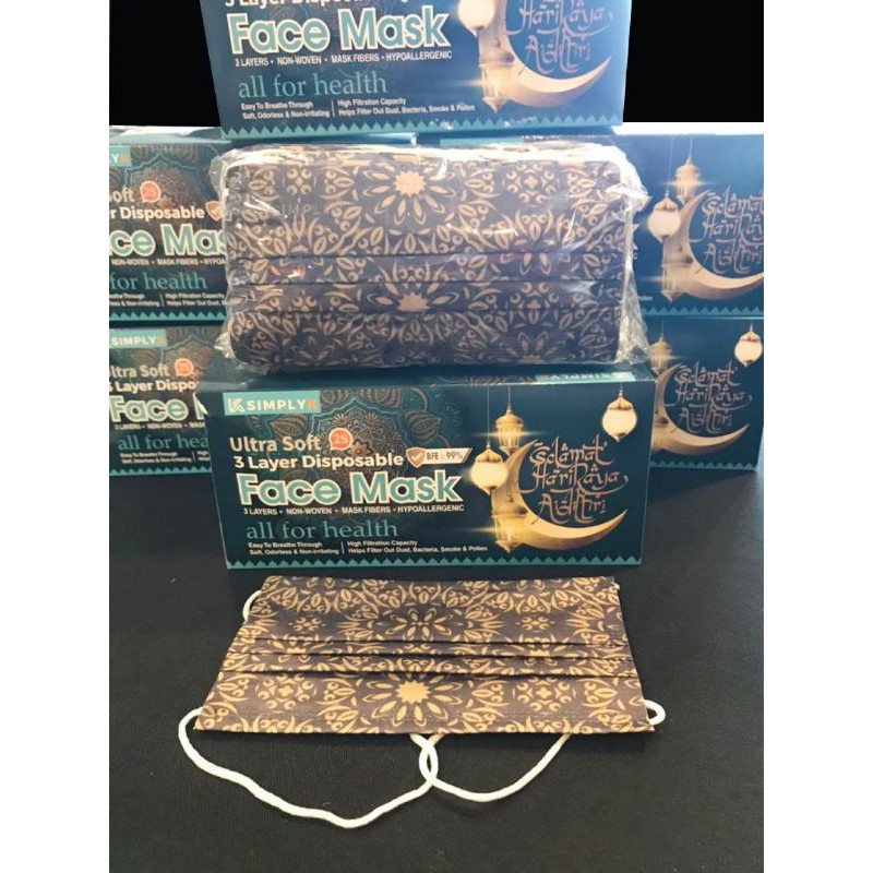 Hari Raya Mask Headloop Mask 50Pcs | Shopee Malaysia