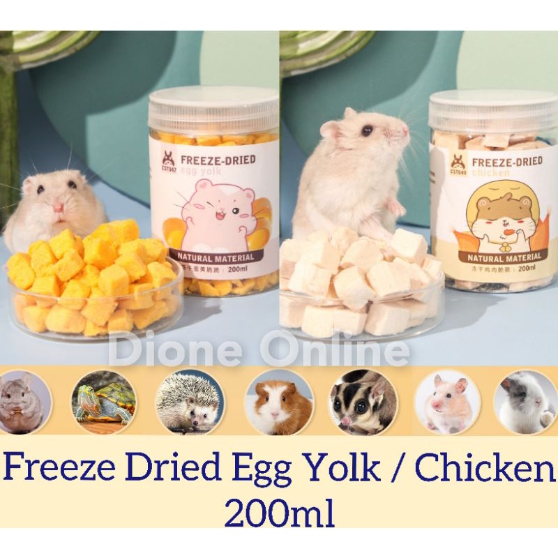 Hamster Snack Freeze Dried Chicken/ Egg Yolk Sugar Glider Food Treats