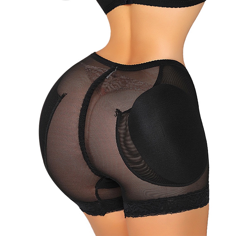 EXTRA THICK】Sexy Underwear Women Buttocks Butt Lifter Push Up Mesh Pants  Slimming Enhance Body Tummy Control Shaper 1