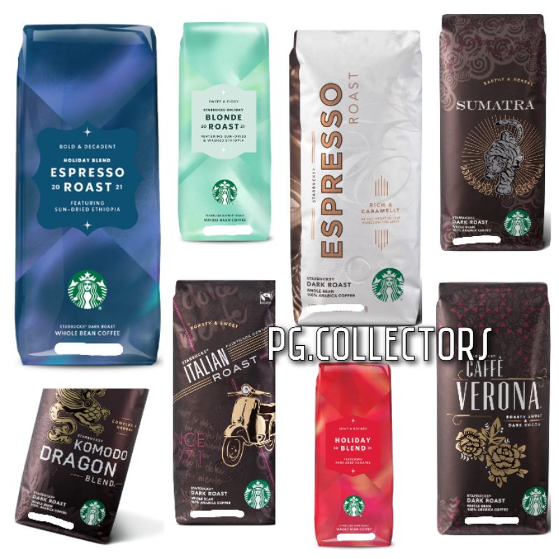 [FRESH GRIND] Starbucks Coffee Dark Roast Whole Bean Ground Coffee ...