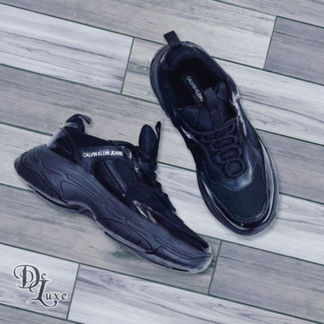 Calvin Klein Maya Chunky Trainers In Black Shopee Malaysia