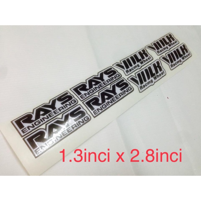 Stiker RIM VOLK RAYS | Shopee Malaysia