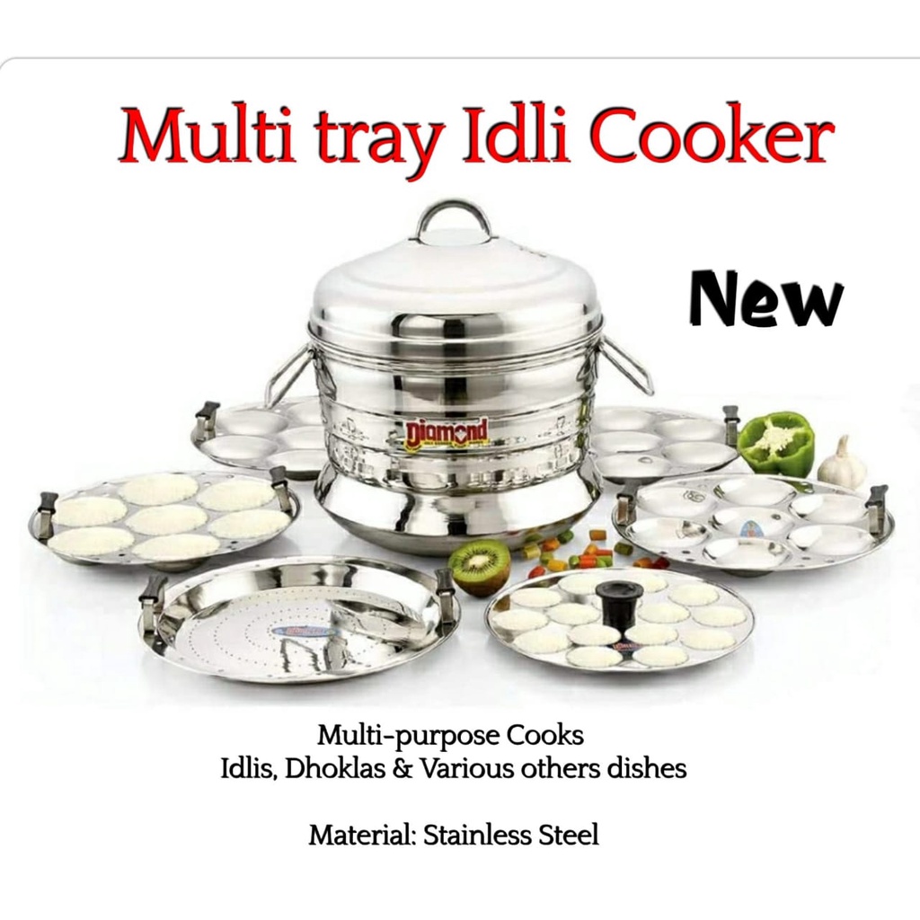 Multi Purpose Idli Cooker with Steamer & Dhoklas Shopee Malaysia