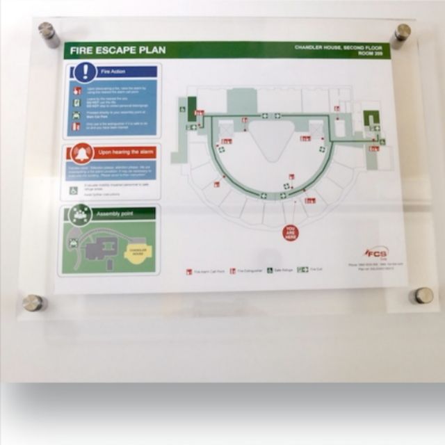 Hotel fire evacuation map holder | Shopee Malaysia