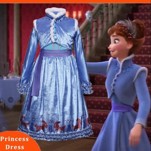 Elsa dress from olaf's frozen adventure best sale