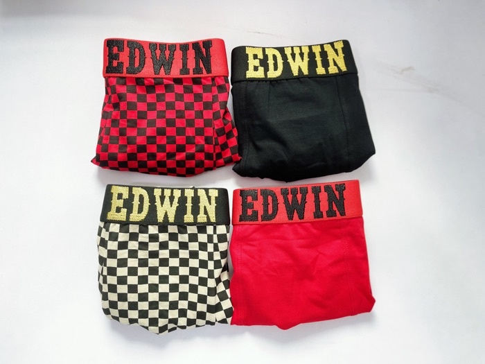 EDWIN TRUNK【EV2432-2】Edwin Underwear Cotton Spandex 2pcs | Shopee Malaysia