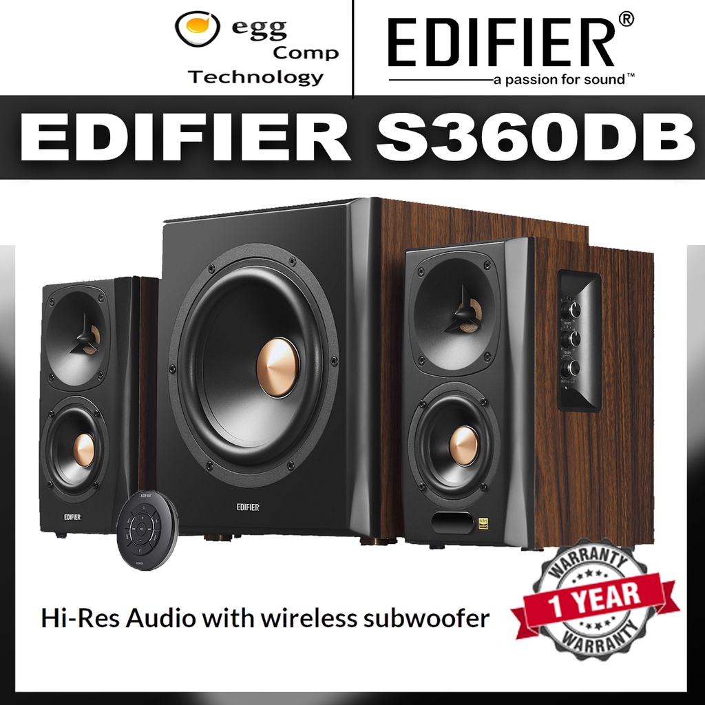 Edifier S360DB High Quality 2.1 Home Theater Speaker System With ...