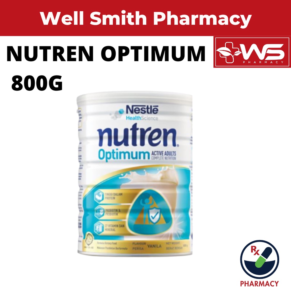 NESTLE NUTREN OPTIMUM 800G (ACTIVE ADULTS COMPLETE NUTRITION) | Shopee ...