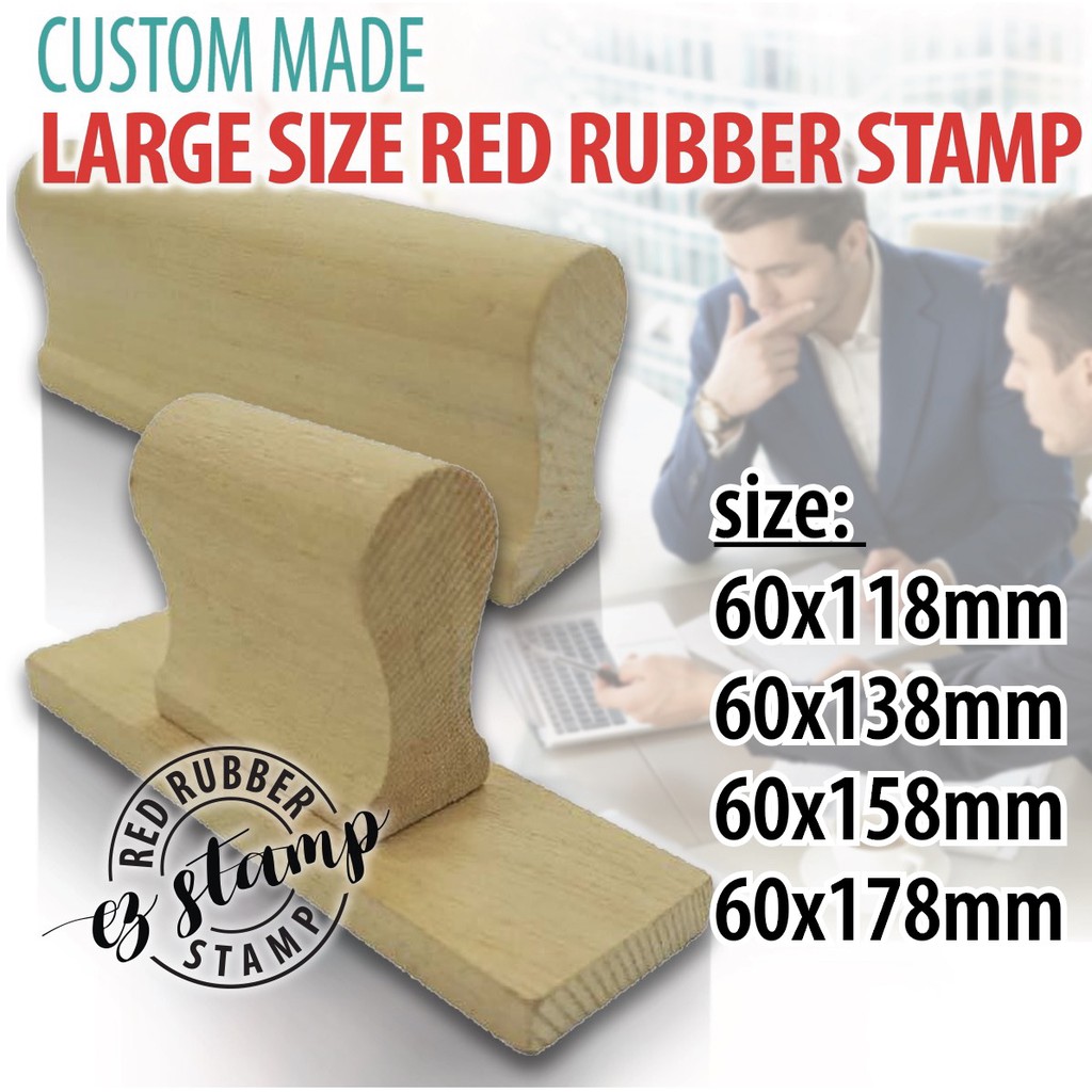 Regular Rubber Stamp Size 6 x 10, Custom Made Stamp