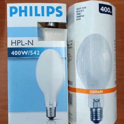 🔥READY STOCK🔥 PHILIPS 400W MERCURY BULB (HPL-N) / OSRAM HQL(MBF-U) 400W ...