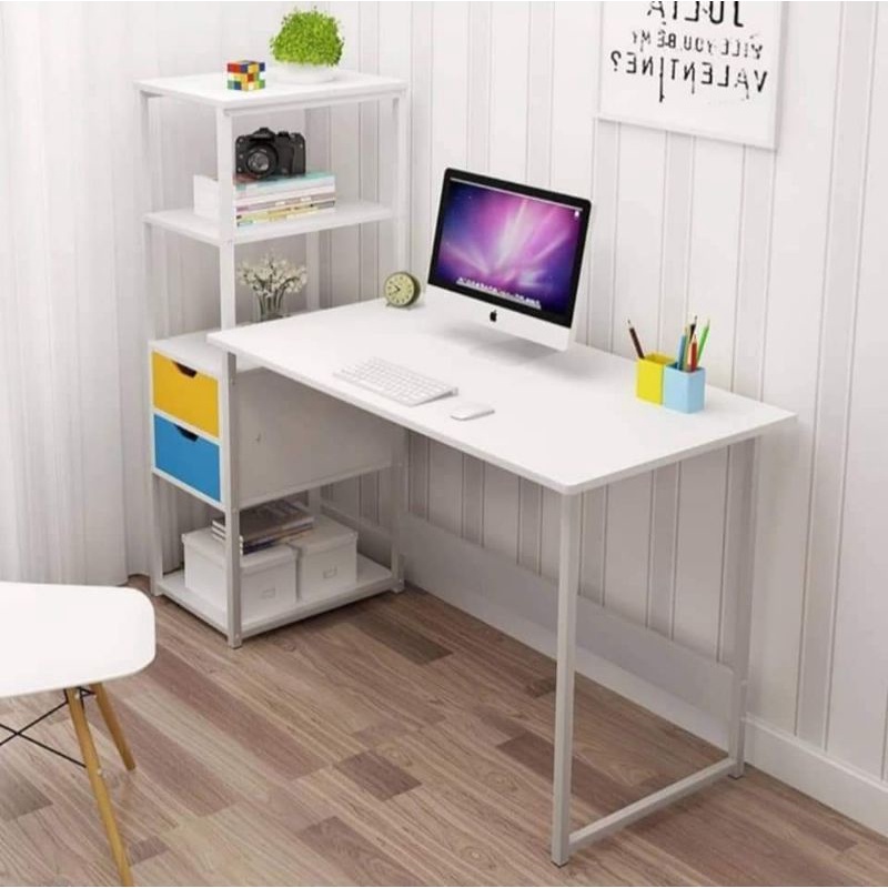 meja computer/computer office table desk/meja study/meja belajar/gaming ...