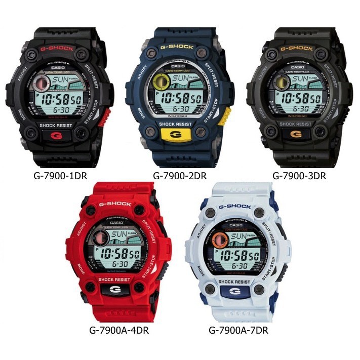 Casio G Shock G 7900 G 7900 1 G 7900 2 G 7900 3 G 7900A 4 G 7900A 7 Shopee Malaysia