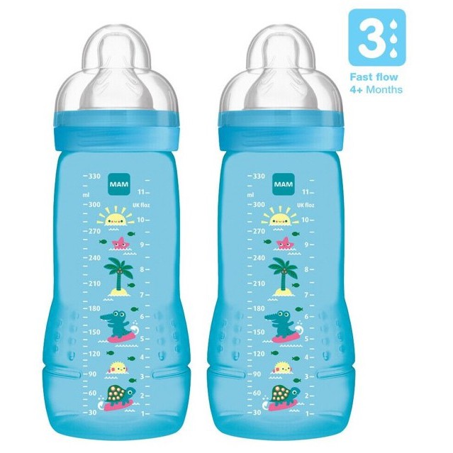 MAM EASY ACTIVE BABY BOTTLE 330ML (BLUE)