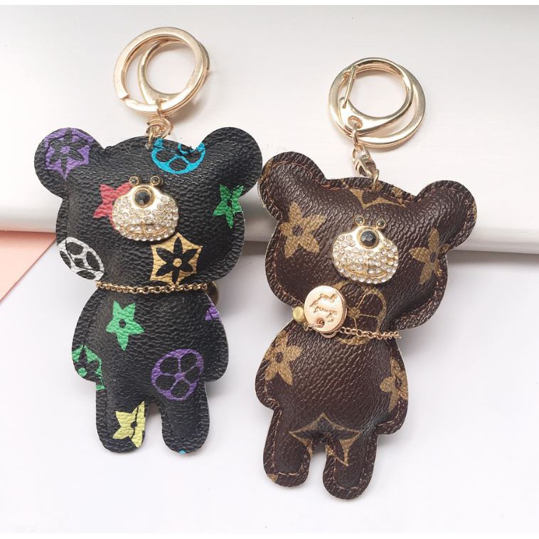 Cute Polo Bear Luxury LV Style Keychain for Gift [ready stock]