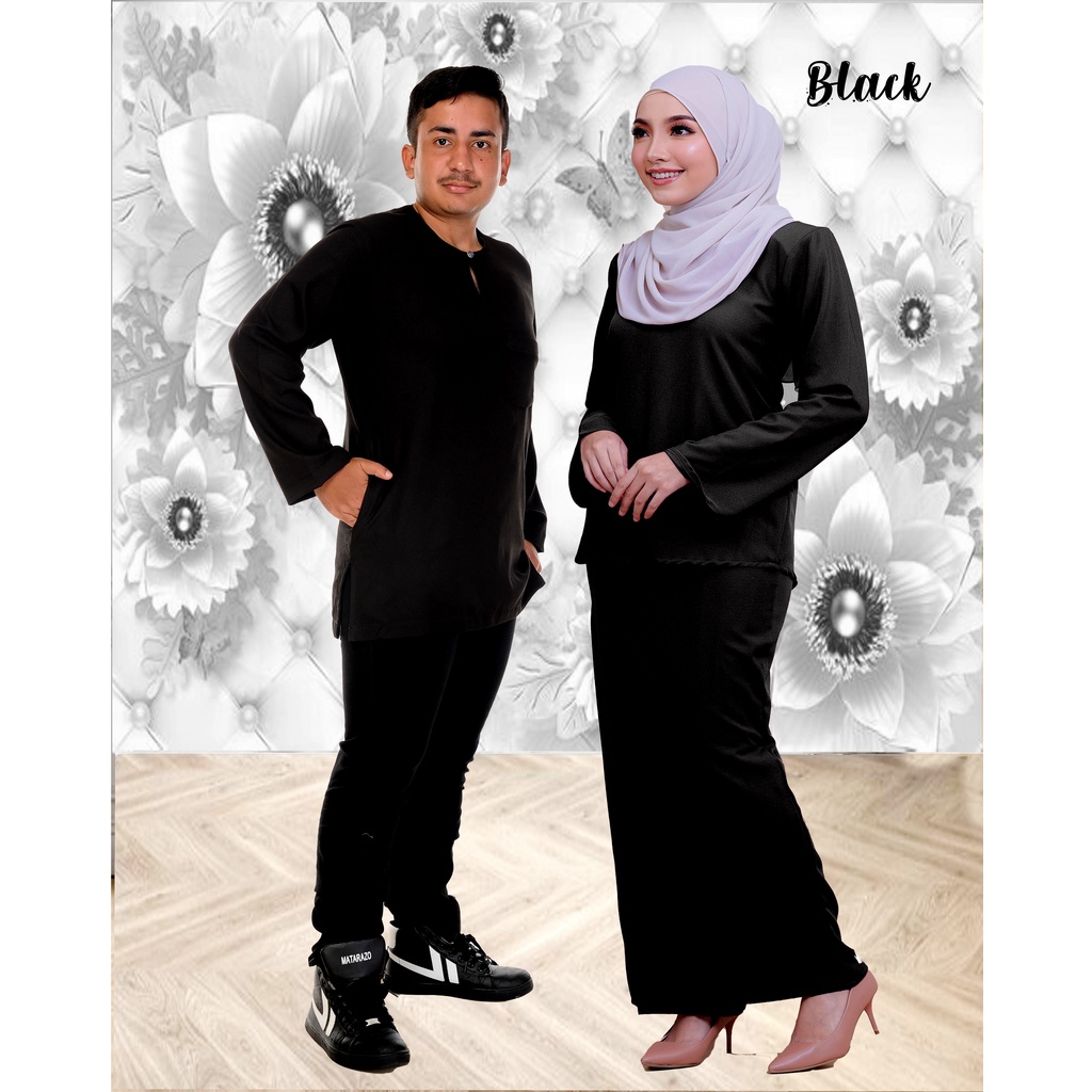 Baju Couple Set Sedondon | Baju Kedah & Baju Melayu Material Comocrepe ...