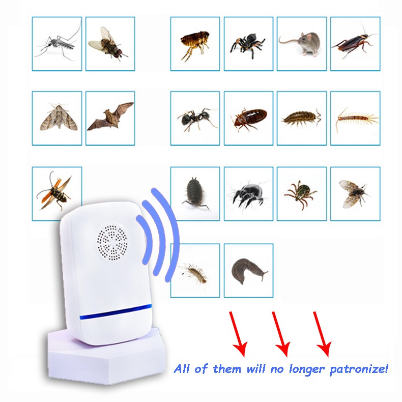 Electric Ultrasonic Pest Repeller Control Mosquito Repellent Traps Mice ...