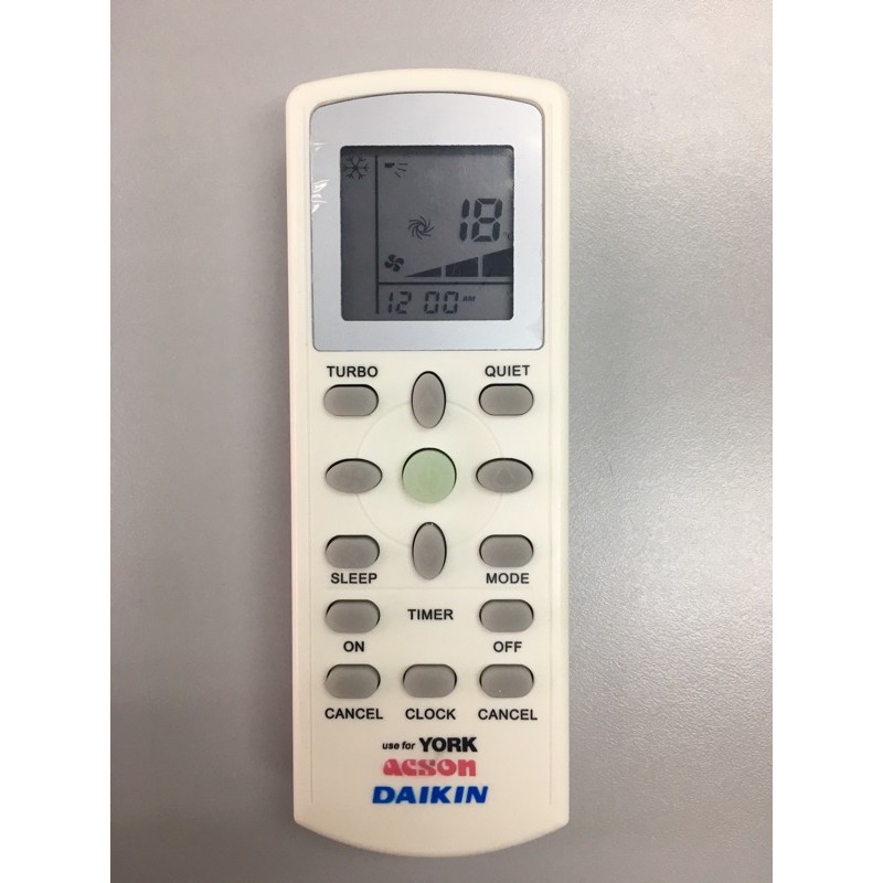 York Daikin Acson Air Conditioner Remote Control For Replacement