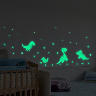 Dinosaur Wall Stickers Glow in The Dark Stickers for Kids Dinosaur