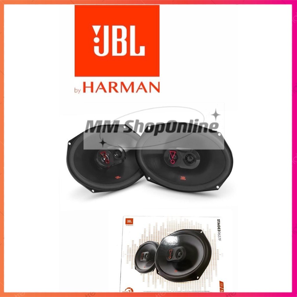 JBL STAGE3 9637F 6’’X9’’ THREE-WAY CAR AUDIO SPEAKER NO GRILL (PAIR ...