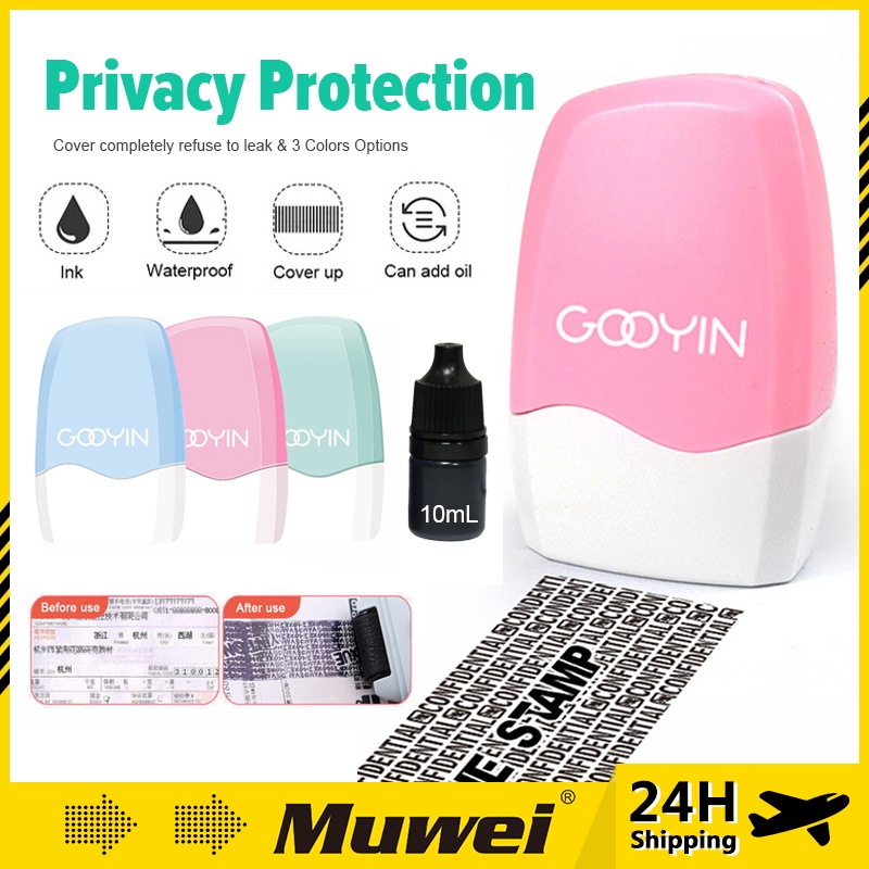 Security Stamp Roller Privacy Cover Eliminator Seal Portable Self ...