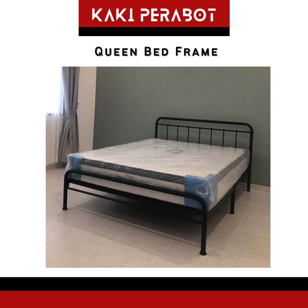 KP Metal Queen Bed Frame Queen Bedframe Metal Bed Frame Queen Size Bed ...