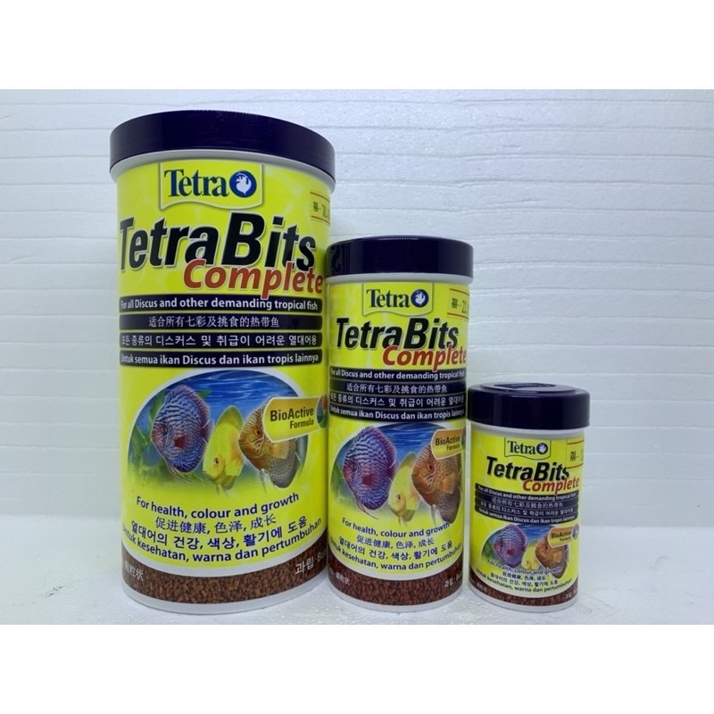 TETRA BITS COMPLETE FISH PELLET PREMIUM DISCUS SLOWLY SINKING FISH FOOD 30G & 93G Shopee Malaysia