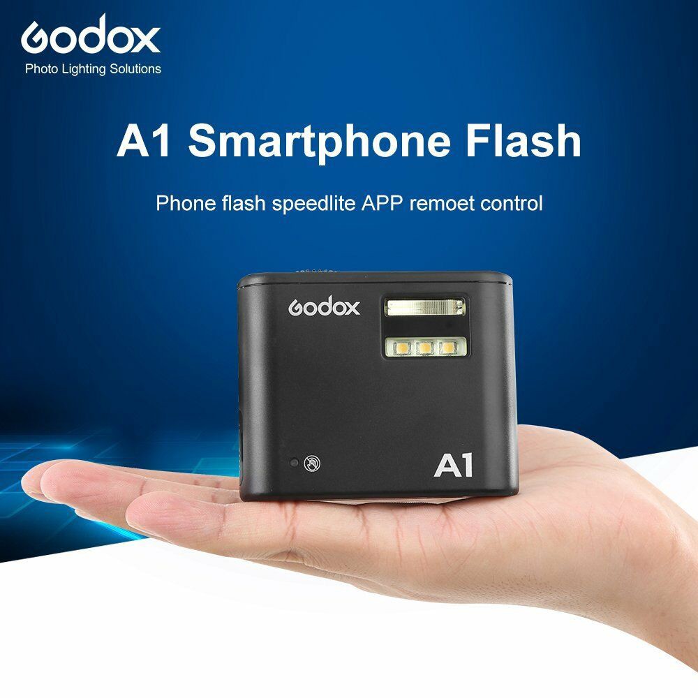 Godox A1 Phone Flash 6000K Flash Speedlite w/5600K LED Modeling Lamp ...