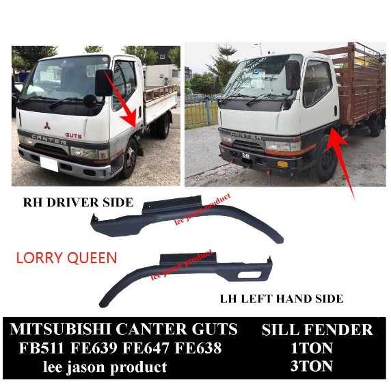 MITSUBISHI CANTER GUTS FB511 FE639 FE648 SILL FENDER GARNISH | Shopee ...