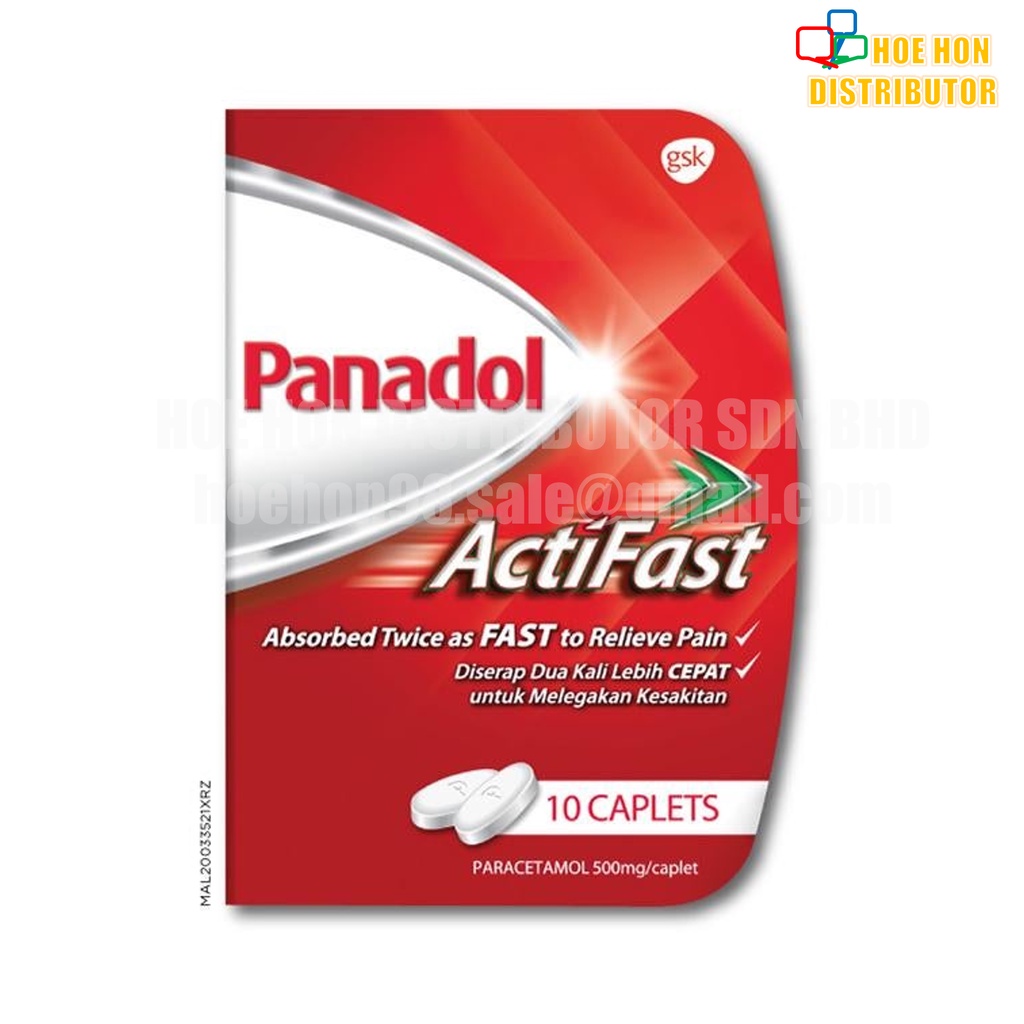 Panadol Actifast Paracetamol Fever Headache Toothache Migraine Relief ...