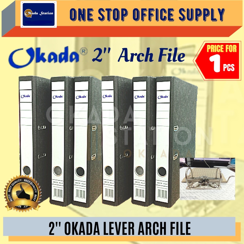 OKADA Lever Arch File / Fail Kulit Keras / Fail Folder / Voucher File ...