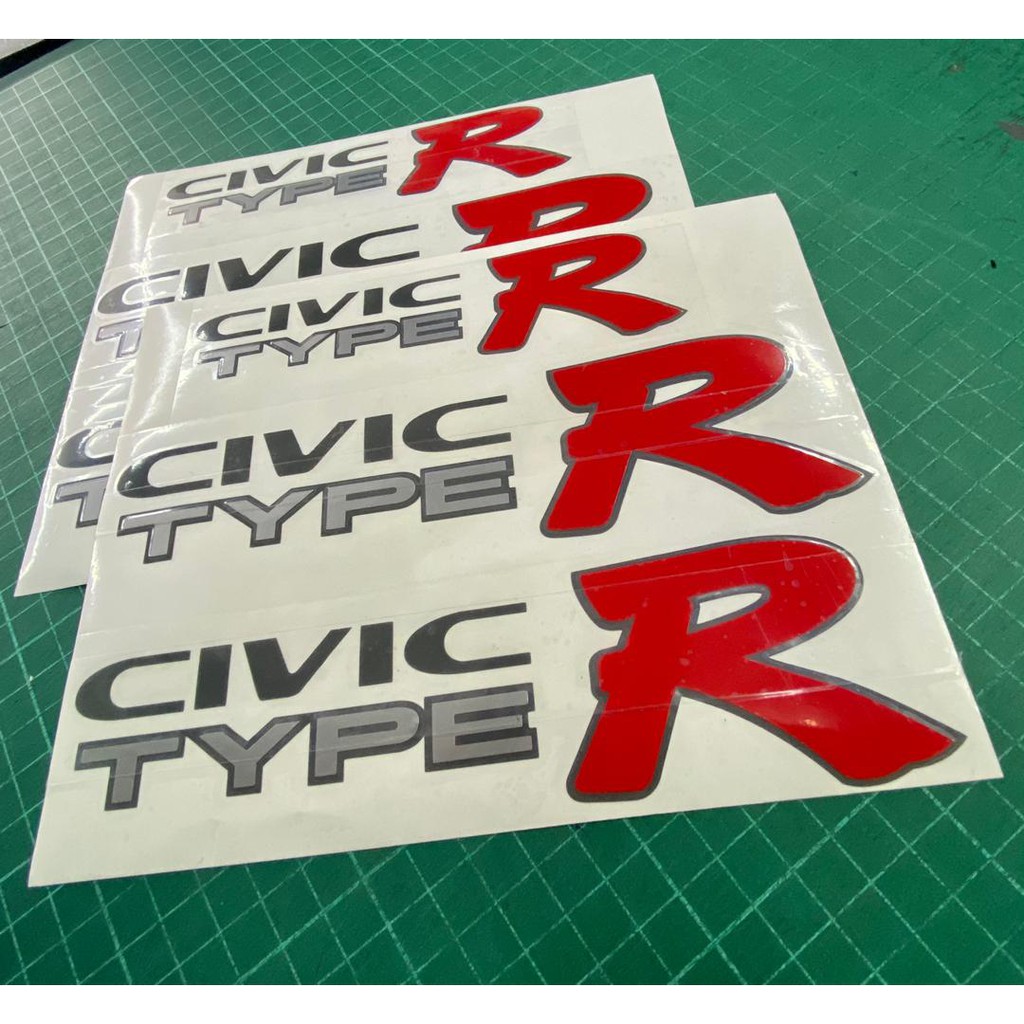 Honda Civic Ek9 Type R Decal/Sticker - Ready Stock! | Shopee Malaysia