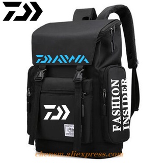 Daiwa New 2023 Outdoor Men's Fishing Backpack USB Charging Anti