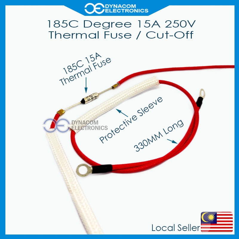 Rice Cooker Thermal Fuse 185C Degree 250V 15A Thermal Fuse Cut-Off ...