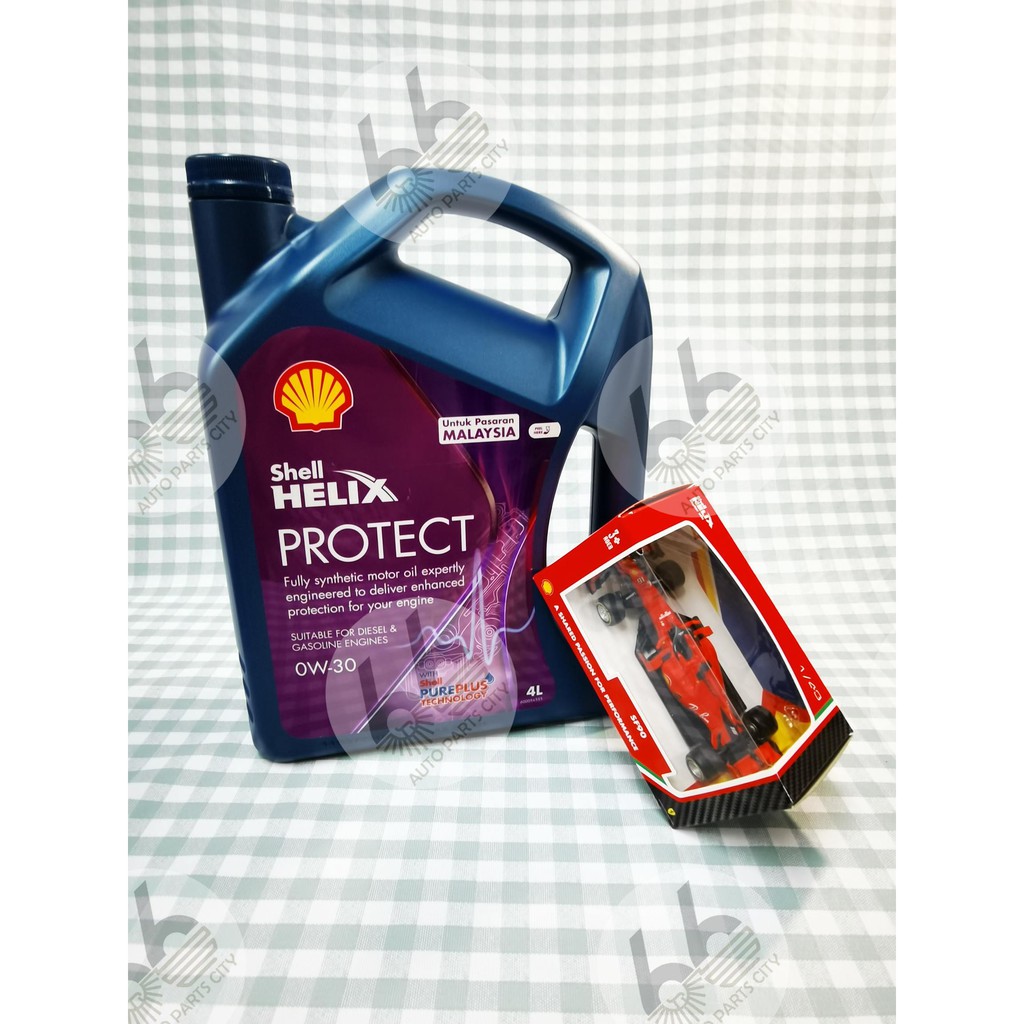 ENGINE OIL SHELL HELIX PROTECT 0W30SN/GF5 F/SYNTHETIC 4L | Shopee Malaysia