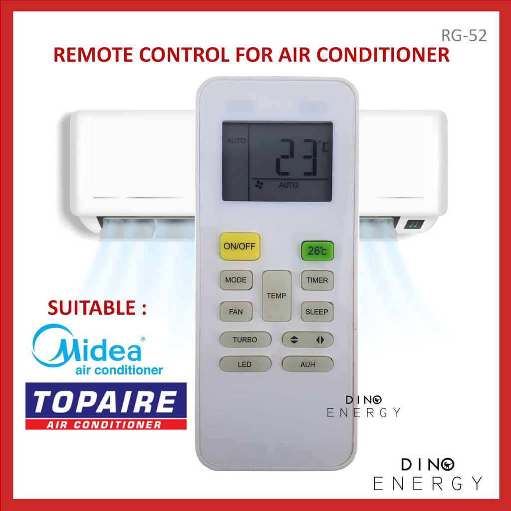 MIDEA TOPAIRE Replacement MIDEA TOPAIRE Remote Control FOR Air Cond
