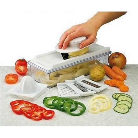 VTG My Kitchen Mini Wonder Multi-Purpose Vegetable Slicer Grater Shredder  Juicer