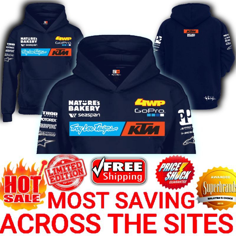 2020 Troy Lee Designs x KTM Factory Racing Team Logo Mens Casual