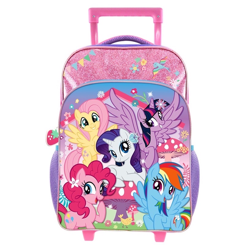 My Little Pony 6 Wheel Primary School Trolley Bag Shopee Malaysia