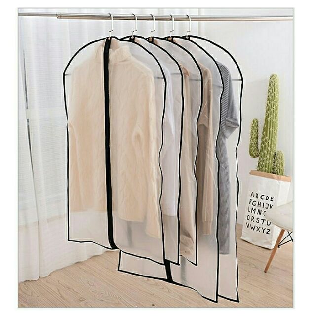 [READY STOCK] Plastic Clear Dust-proof Cloth Cover Suit/Dress Garment ...