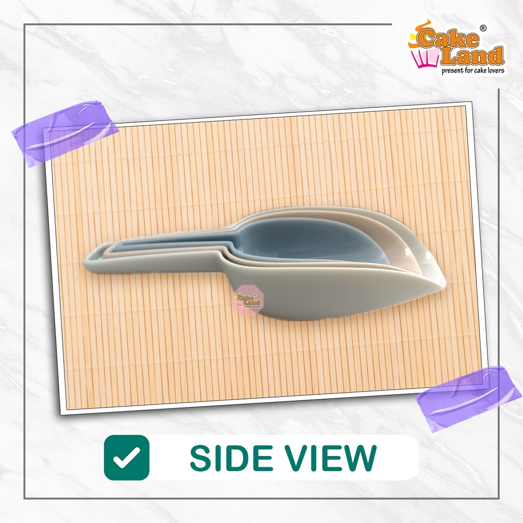 CAKE LAND Powder Scoop (3pcs) | Shopee Malaysia
