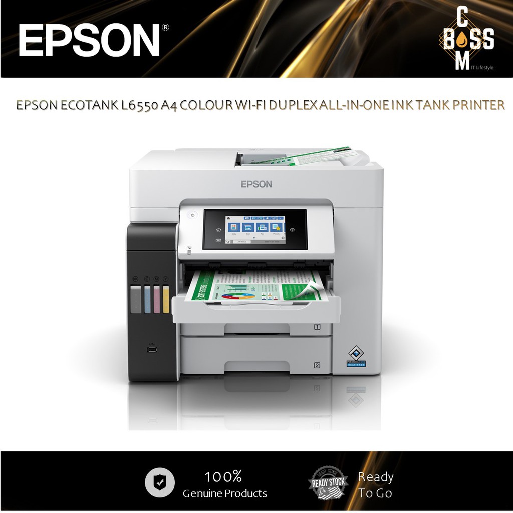 *HOT MODEL* EPSON ECOTANK L6550 A4 COLOUR WI-FI DUPLEX ALL-IN-ONE INK ...