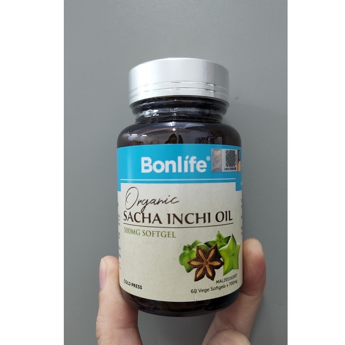 Bonlife Organic Sacha Inchi Oil Softgel Vege Fish Oil Omega 3 Omega 6