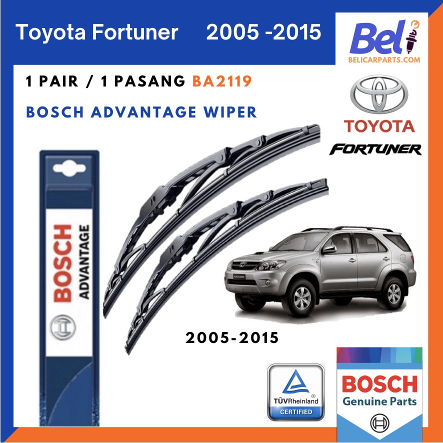 Toyota Fortuner wiper 2005 2015 Car Windshield Wiper Blade Bosch