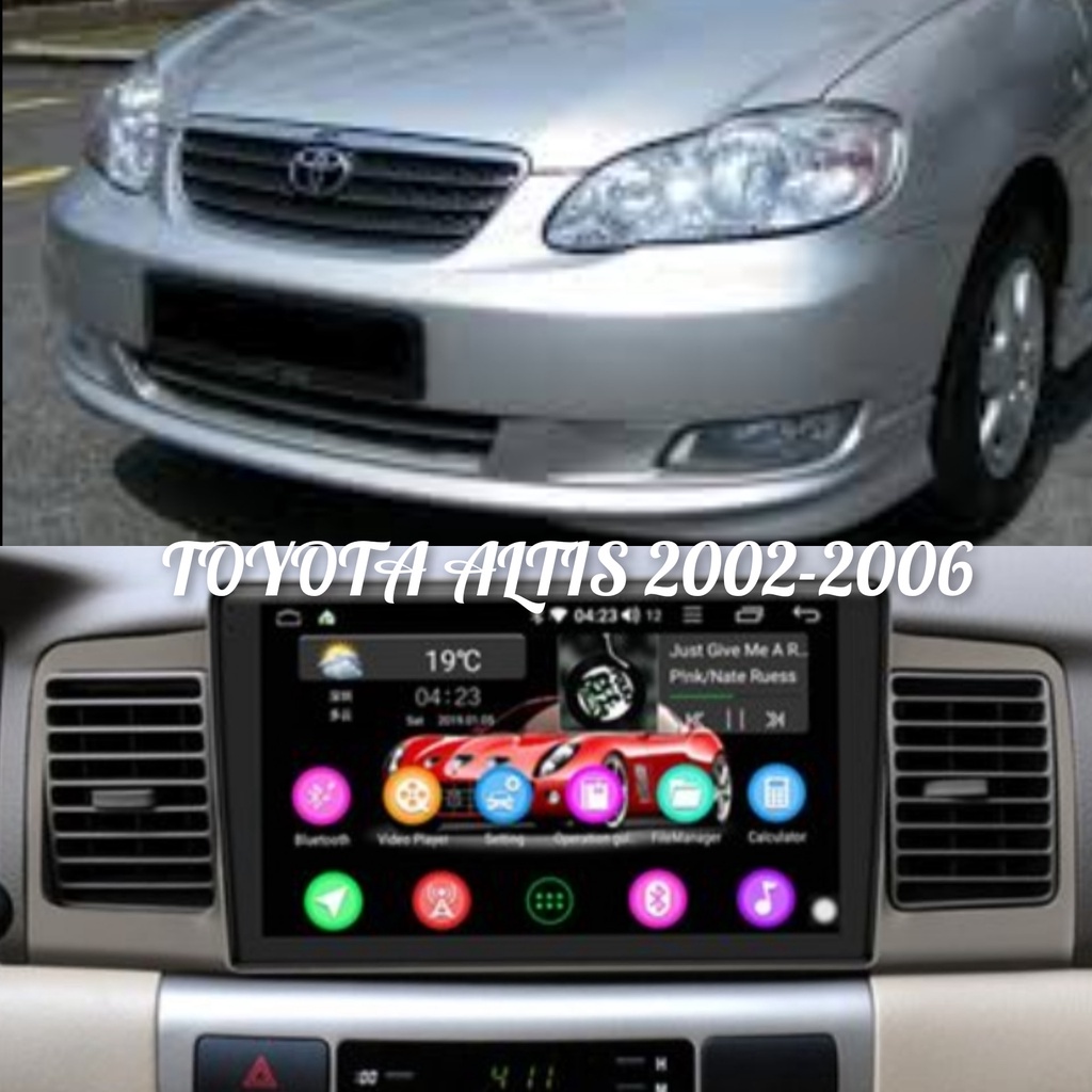 Toyota Altis 2002 - 2006 Android SOUNDSTREAM QLED 9'' inch Car Player ...